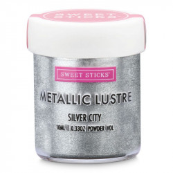 Metallic-Pulverfarbe Silver City 10ml