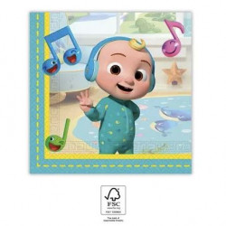 Papierservietten cocomelon 33x33cm, 20St.