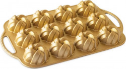 NW minidoll 75 Jahre verflochtene Platte mit 12 Formen Gold