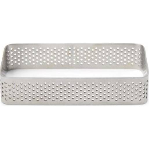 Perforierte Form Rechteck für Tartes 10x6 cm