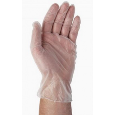 Handschuhe Vinyl puderfrei weiß L 100 Stück