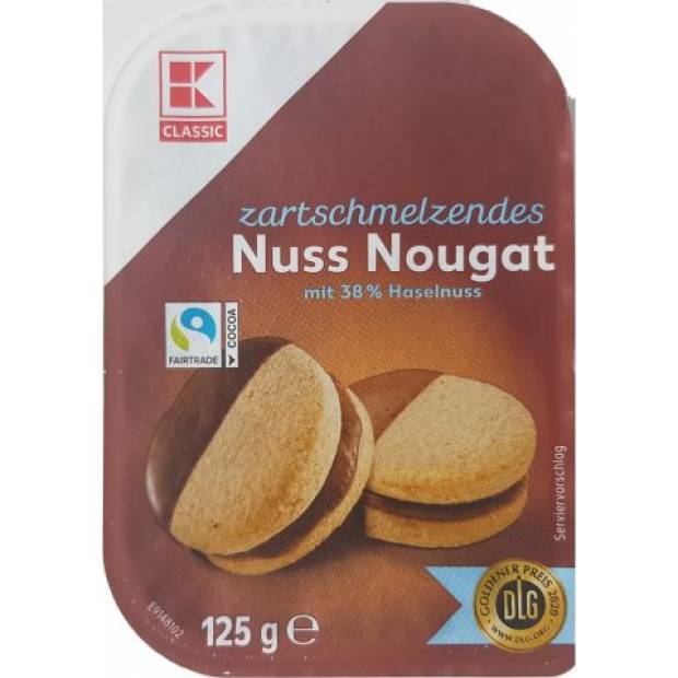 Haselnuss-Nougat 38% 125 g