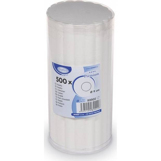 Rosette PREMIUM weiß 9cm 500 Stück