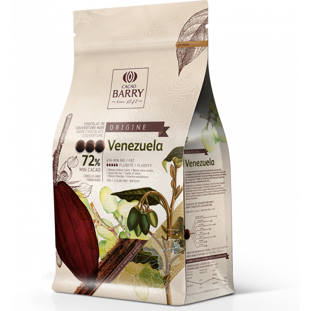Kakao Barry Origin Schokolade VENEZUELA dunkel 72% 1kg