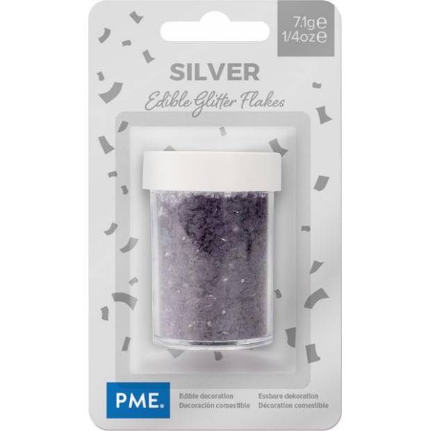 Sprinkles Glitter Flakes, silber-violett ohne TiO2