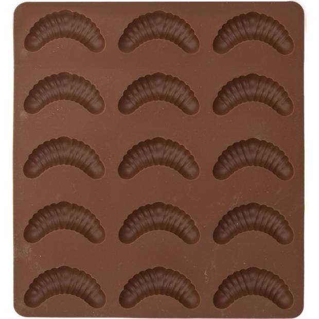 Orion Silikonbackform braun Brötchen (für 15 Stück)