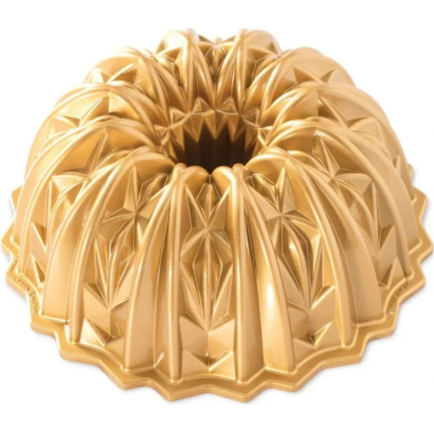 NW Crystal 10 Tassen Gugelhupfform gold