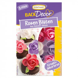 Dekoration Waffelrosen, 8St.