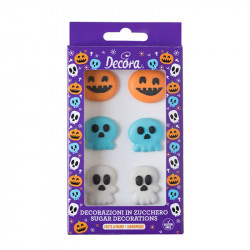 Halloween Zuckerdekoration, 6 Stück