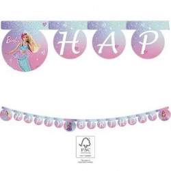 Barbie Happy Birthday Girlande 2m