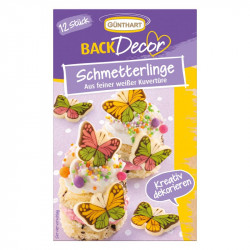 Schokoladendekorationen Schmetterling, 12 Stück