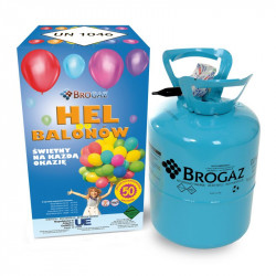 Helium für Ballons 50 - 13,6 l + 50 Stück Ballons
