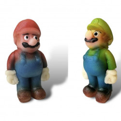 Marzipanfigur Super Mario und Luigi 7,5x4 cm, 34 g