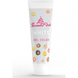 SweetArt dekorative Gel-Farbtube Weiß (30 g)