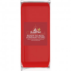 SweetArt Überzugs- und Modelliermasse Vanille Rot (1 kg)