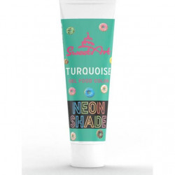 SweetArt Neon-Effekt-Gelfarbe Türkis Tube (30 g)
