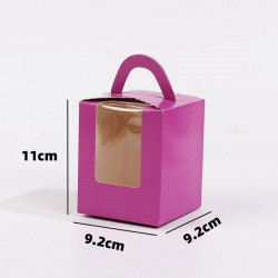 Cupcake-Box 100 Stück lila