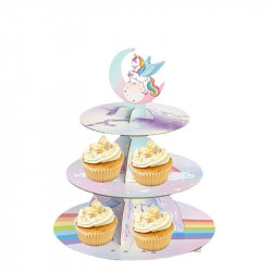 Papierständer für Muffins und Cupcakes Einhorn