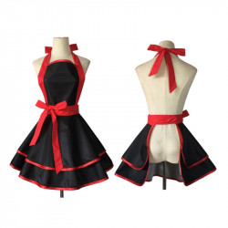 Küchen-Schürze mit Schwarz