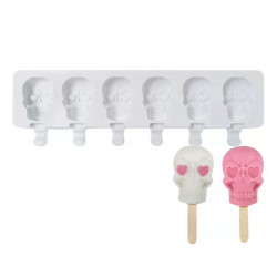 Silikonform für Popsicle-Totenköpfe