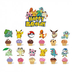 Kuchen und Muffin Topper 13pcs Pokémon