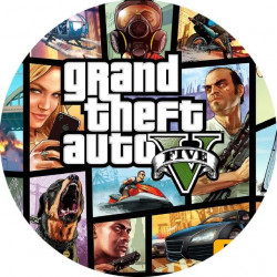 Essbares Papier GTA five 19,5cm