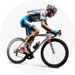 Essbarer Papier-Radfahrer 19,5cm