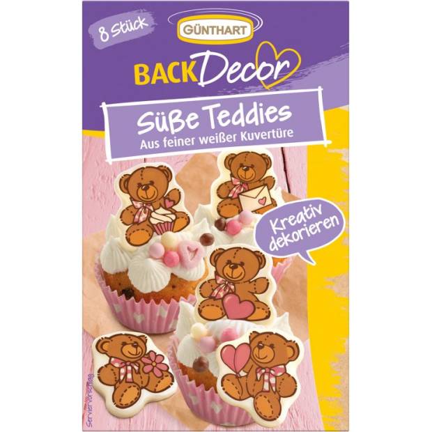 Schokoladenbär Dekoration, 8St.