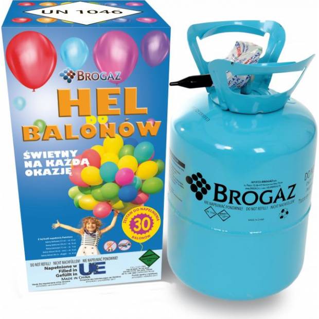 Helium für Ballons 30 - 7l + 30 Stück Ballons