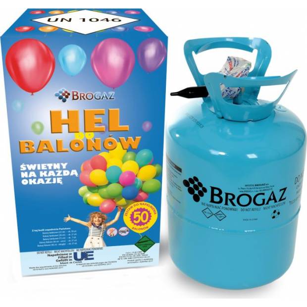 Helium für Ballons 50 - 13,6 l + 50 Stück Ballons