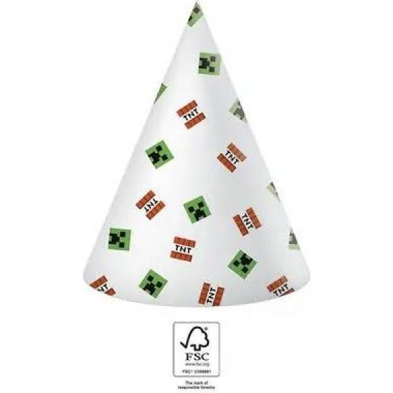 Party Hüte minecraft, 6St.