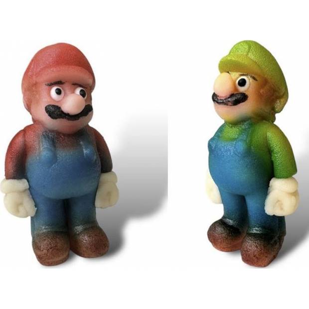 Marzipanfigur Super Mario und Luigi 7,5x4 cm, 34 g