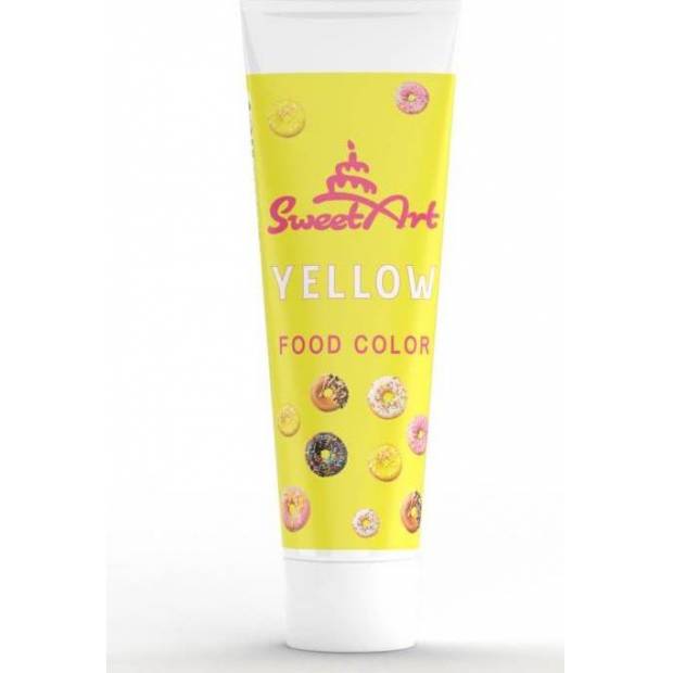 SweetArt Gel-Farbtube Gelb (30 g)