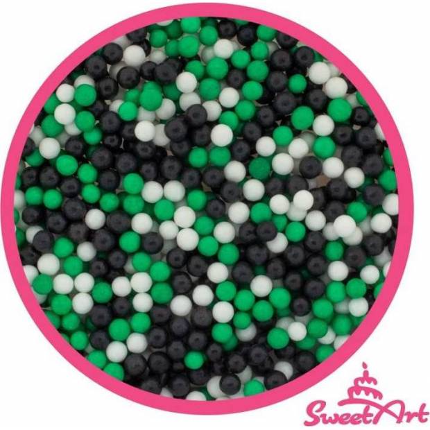 SweetArt Zuckerperlen Fußball-Mix 5 mm (80 g)