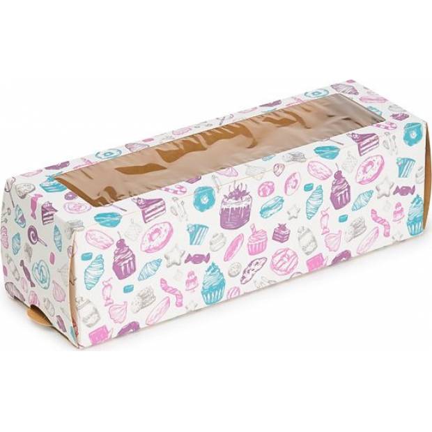 ECO-Box für 6 Makros mit Schiebefenster 50 Stück 18x5,5cm