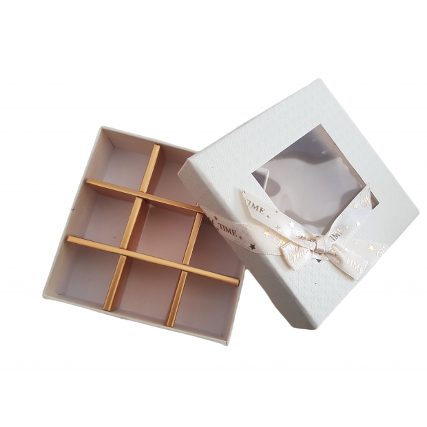 Schachtel für Pralinen 12x12x4cm 5Stück