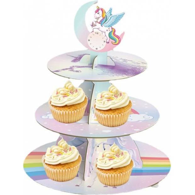 Papierständer für Muffins und Cupcakes Einhorn
