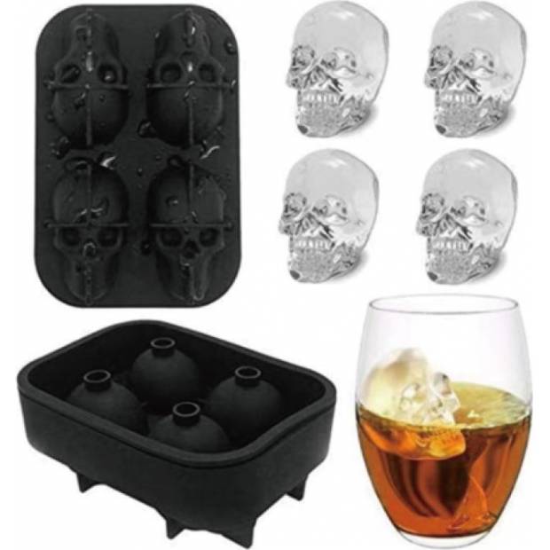 Silikonform für Eisschädel