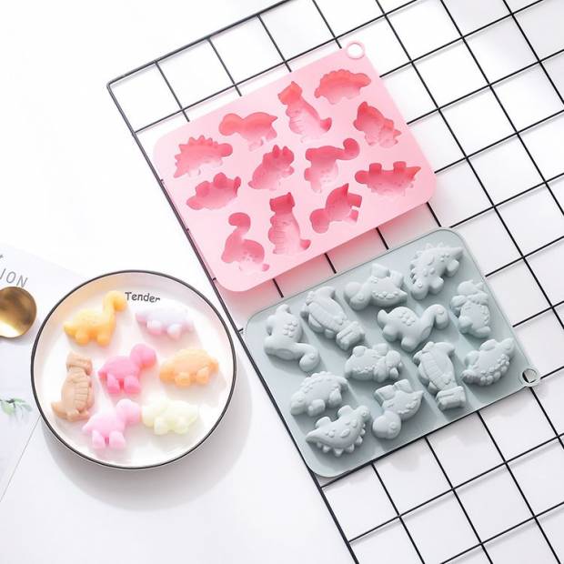 Silikonform für Süßigkeiten Dinosaurier