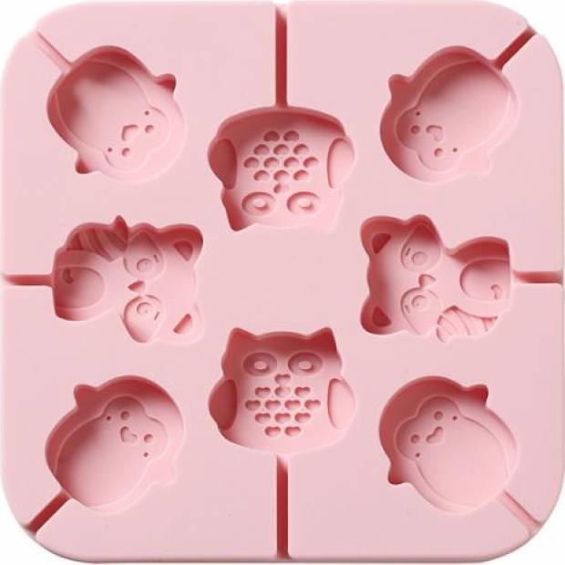 Silikonform für Lutscher Tiere