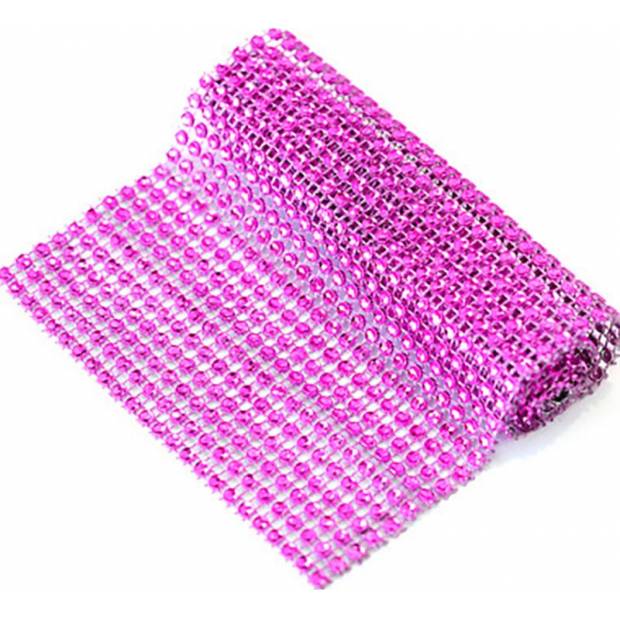 Diamant-Gürtel rosa 90x12cm