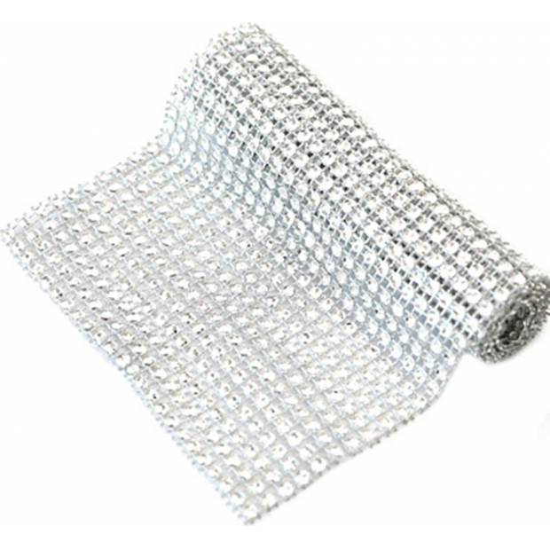 Diamantband silber 90 x 12cm