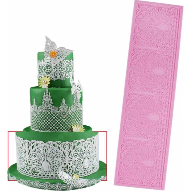 Silikonform für essbare Spitze