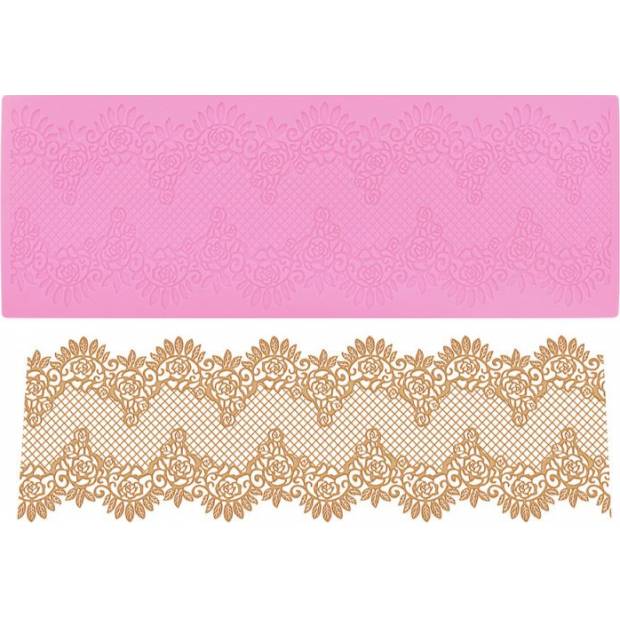 Silikonform für essbare Spitze