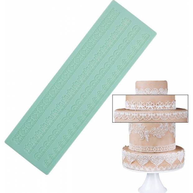 Silikonform für essbare Spitze