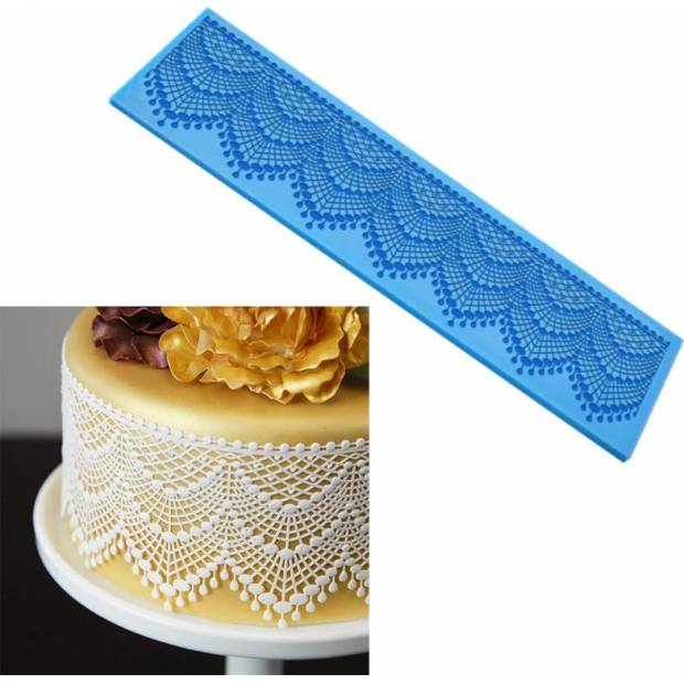 Silikonform für essbare Spitze