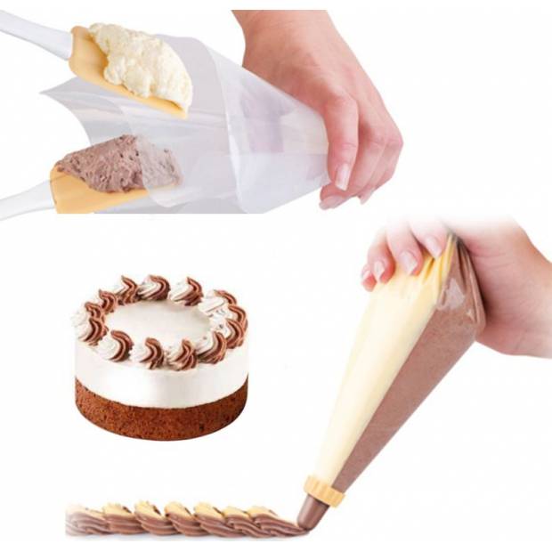 Konditortüte 35cm 100 Stück für zwei Füllungen