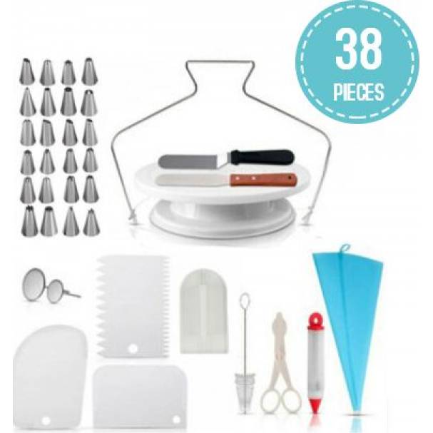 Satz zum Dekorieren von Kuchen, 38 Stücke