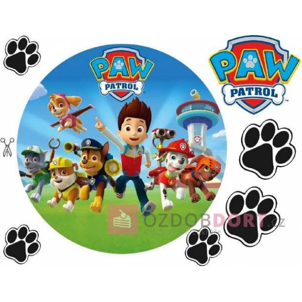 Essbares Papier zum Ausschneiden von Paw Patrol