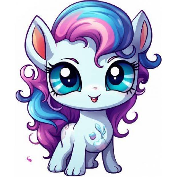 Essbares Papier kleines Pony 19,5cm